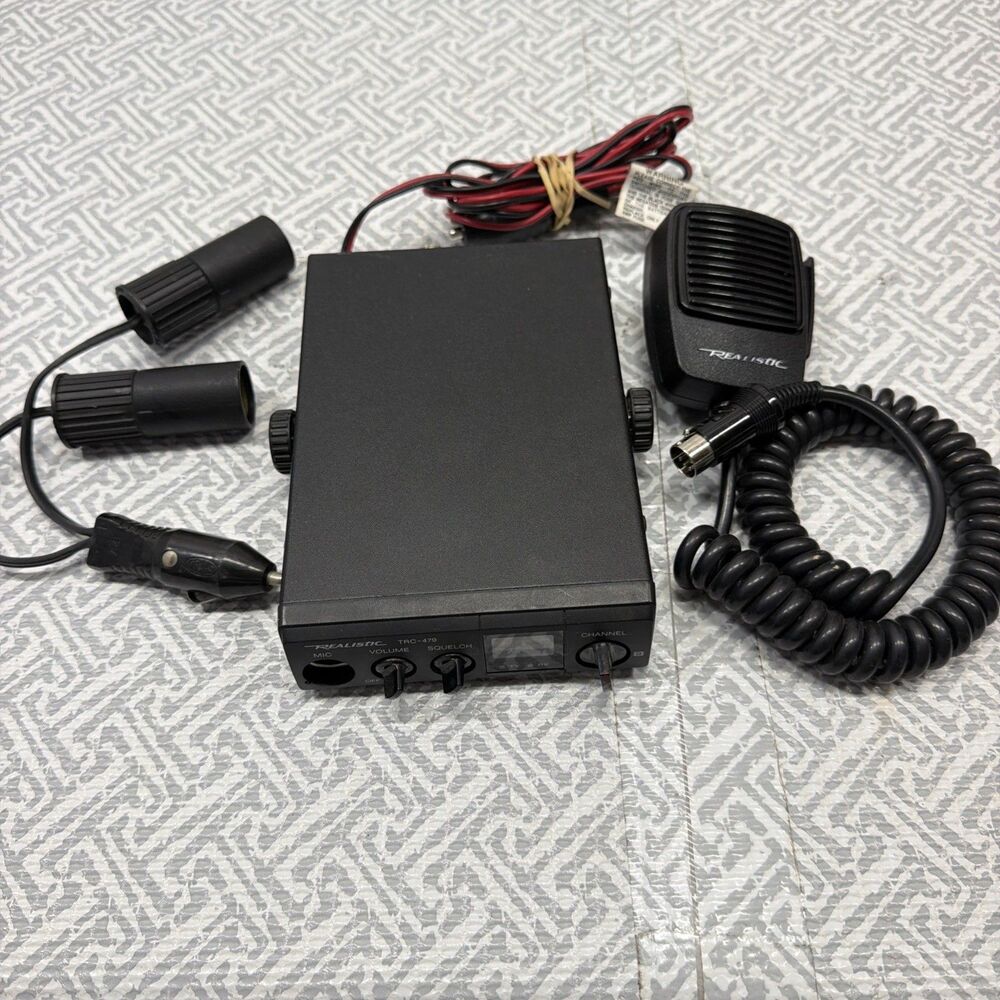 Vintage Realistic TRC-479 CB Radio with Hand Mic - Works! (Read Description) EUC